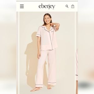 Eberjey Gisele pajama set- short sleeve pink